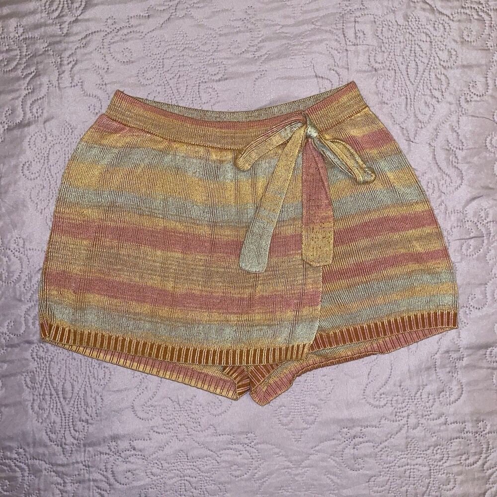 Free People Sunrise Knit Wrap Skort XS
